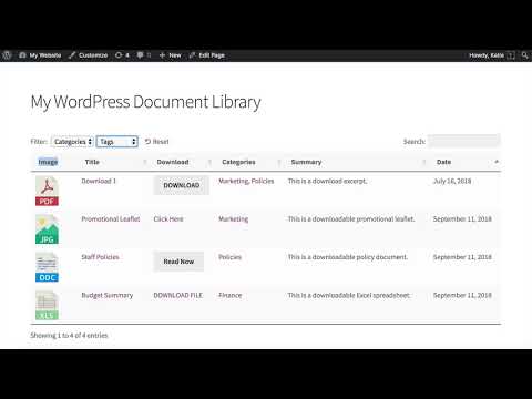 Build a WordPress Document Library with Downloads - In 20 Minutes