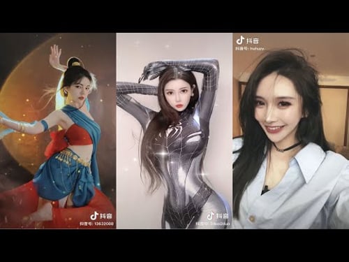 【抖音美女】变装、性感、清纯、COS、古装、蜘蛛侠、女仆、舞蹈、TikTok、Beautiful &Sexy Girl、动次打次-3