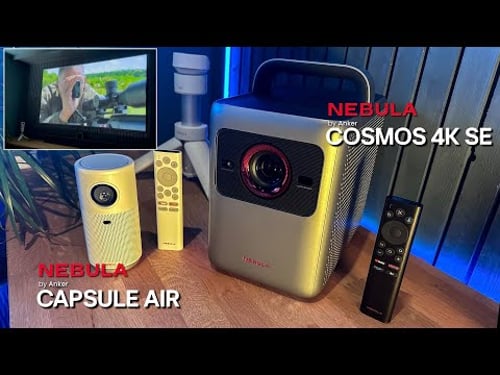 The NEW Capsule Air and Cosmos 4K SE Go Anywhere Projectors from NEBULA by Anker