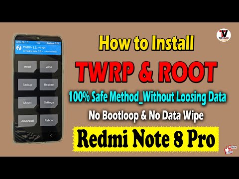 How to Install TWRP and ROOT on Redmi Note 8 Pro | 100% Safe Method | No Bootloop | Best Video |