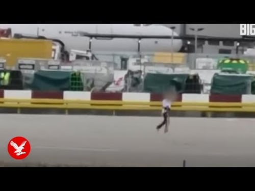 Man chased across Heathrow Airport runaway as he weaves between planes