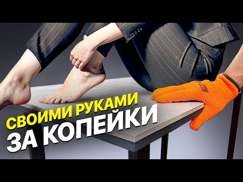 Porcelain stoneware table with hand tools