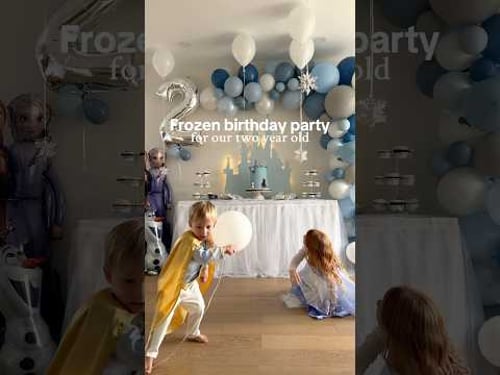 Frozen-Themed Birthday… Because Boys Can Love Elsa Too 💙❄️
