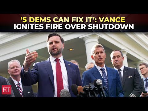 ‘Five Democrats can stop the chaos!’: JD Vance’s fiery call to end government shutdown