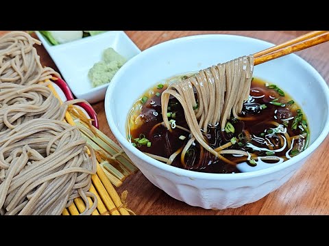 맛있어서 멈출 수 없는 "냉모밀"(메밀국수)! 진한 장국이 비결이에요, 쯔유 사지 말고 만들어보세요
