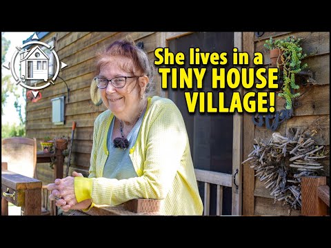 Disabled senior's custom Tiny House in a Tiny Home Village