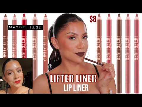*new* MAYBELLINE LIFTER LIP LINER PENCIL + NATURAL LIGHTING SWATCHES & EAT TEST | MagdalineJanet