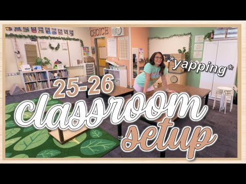 25-26 classroom setup! yapping like we’re *besties* while I set up my room :)