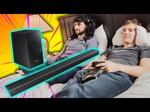 The Bedroom GAMING Setup - Samsung N650 Panoramic Soundbar Showcase