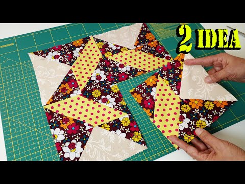 🦋Turn Your Fabric Trash into Patchwork TREASURE! 2 Easy sewing Ideas