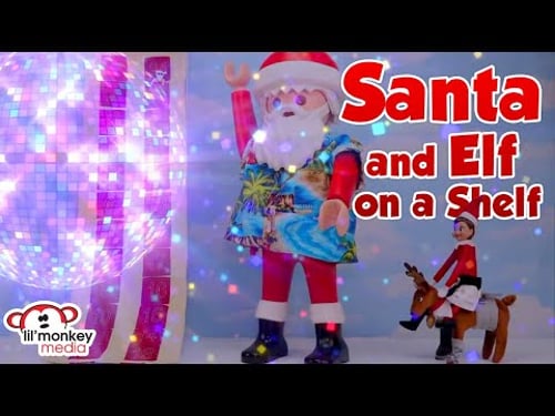 Santa and Ruby the Elf 🤣 Christmas Jokes and Riddles Countdown!
