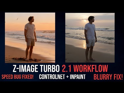 Z-Image Turbo ControlNet 2.1 with Depth V3: Inpainting (No More Blurry Images)