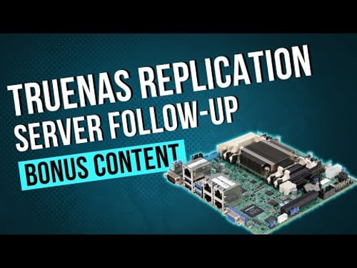 TrueNAS Replication Server Follow-Up (Intel Atom C2758)