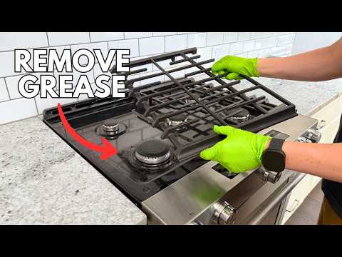 The Best Way to Clean Your Gas Cooktop!
