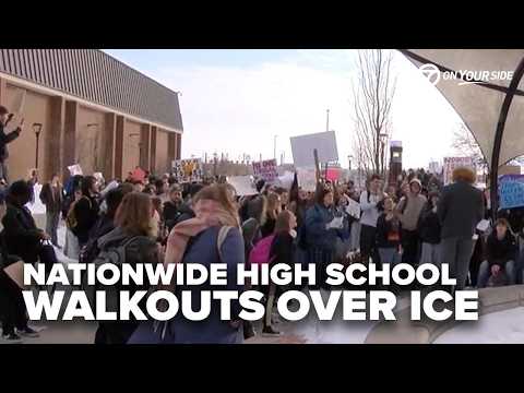 ICE walkouts continue to happen at high schools nationwide
