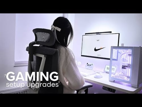 Gaming setup upgrades 2024 🌼| new chair & desk
