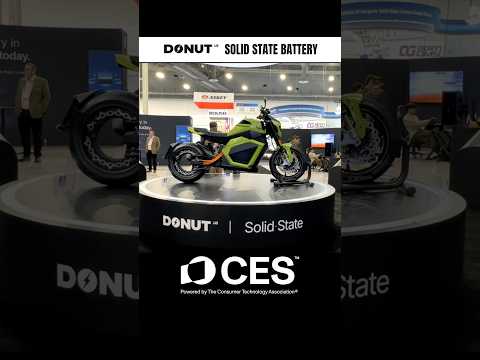 Donut Solid State Battery (manufacturer claims) SHOCKS #ces @v@vergemotorcyclesDon@DonutLabOfficial