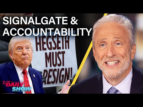 Jon Stewart on Trump’s 3rd Term Plans & Signalgate Lack of Accountability | The Daily Show