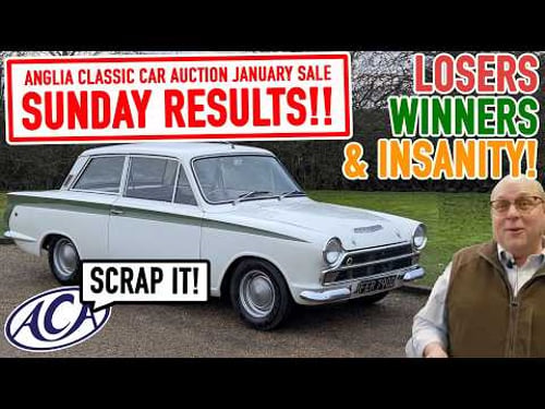 THIS CLASSIC CAR AUCTION WAS NUTS! Anglia Sunday Full Results