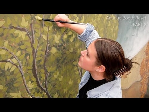 I Painted A Mural in my Antique Booth | Part 2