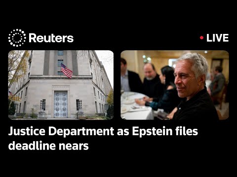 LIVE: View of Justice Department as Epstein files deadline nears