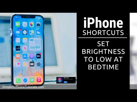 iPhone Shortcut: Set Brightness to Low at Bedtime