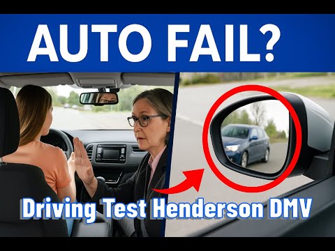 Henderson DMV Driving Test: How NOT to Change Lanes (Auto Fail Almost Happened)