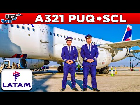 Latam Airbus A321 Cockpit Punta Arenas🇨🇱 to Santiago🇨🇱