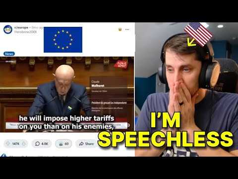 American reacts to European Senator demolishes Trump