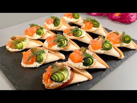 This appetizer surprised everyone, instead of boring sandwiches! Recipe for the holiday table.