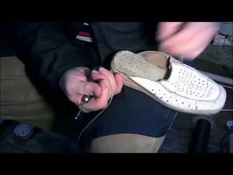 Как прошить подошву, Ремонт обуви!