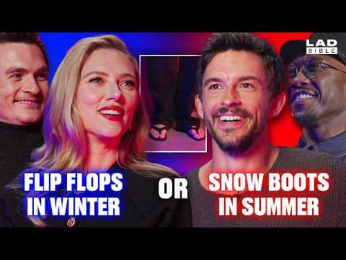 Scarlett Johansson, Jonathan Bailey & Mahershala Ali Argue Weird Would You Rather? | LADbible
