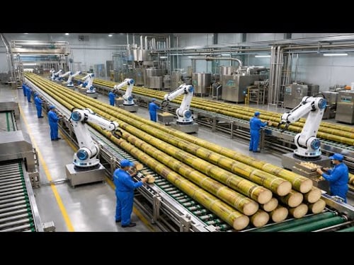 Inside the Industrial Sugar Factory – (Full Process) How Luxury Sugar Is Made