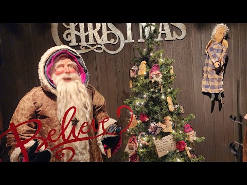 Magical Old Fashioned Christmas Decorating with Antique Primitive Curry's Antiques