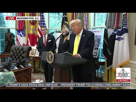 FULL: President Trump Hosts a Press Conference with FBI Director Kash Patel - 10/15/25