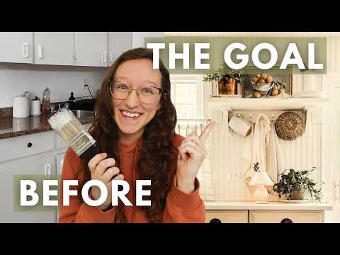 I Turned my Boring Rental Kitchen into A Cozy Cottage Dream for $80