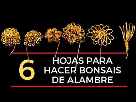 🍃HOW TO MAKE WIRE LEAVES FOR BONSAIS WIRE TREES|| TUTORIAL