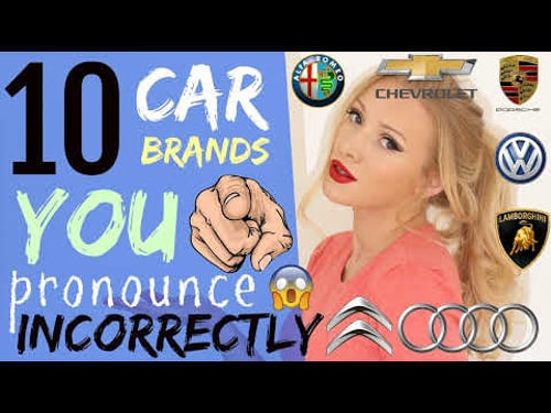 10 car brand names YOU pronounce WRONG! | How to Pronounce Car Brands + (Free PDF and Quiz!)