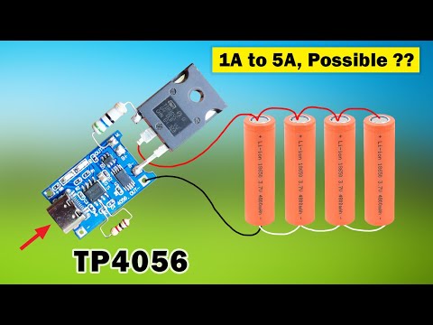 TP4056 module modification for more lithium Batterys