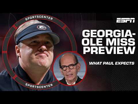 Paul Finebaum expects Kirby Smart and Georgia to OUTMANEUVER Ole Miss in the CFP 🧠 | SportsCenter