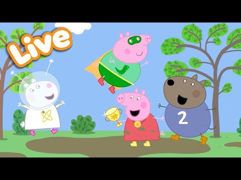 🔴 LIVE 24/7: Peppa Pig’s Dress-Up Fun 🌈 | Peppa’s Play Pretend | Tales Full Episodes | Cartoon