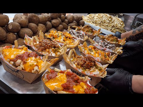 3 Tons Sold Every Month?! 100% Real Potato Fries with 9 Free Sauces / Korean street food