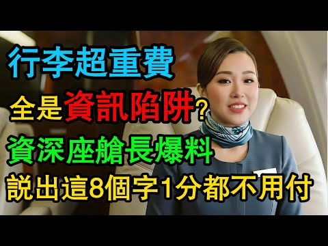 行李超重費全是“資訊陷阱”?資深座艙長爆料:在櫃臺說出這“8個字”,上萬罰款一秒歸零! #行李超重 #省錢秘訣 #旅行攻略 #機場 #航空公司