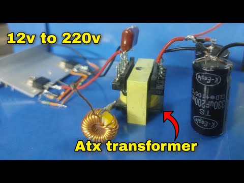 How to make a simple inverter from old smps 12v to 220v AC.