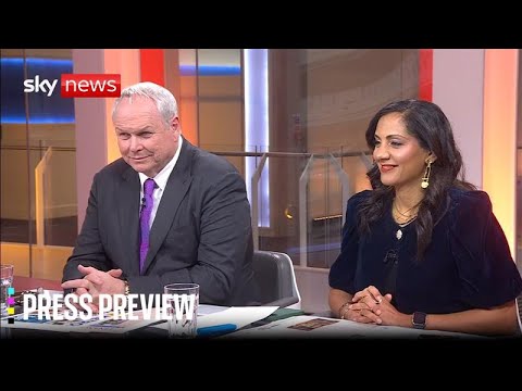 Sky News Press Preview | Tuesday 9 December 2025 | Adam Boulton and Sonia Sodha