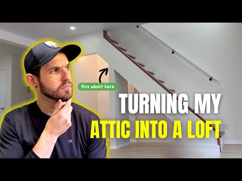 I Turned My Unfinished Attic Into Extra Living Space | Building a Livable Loft in an Attic