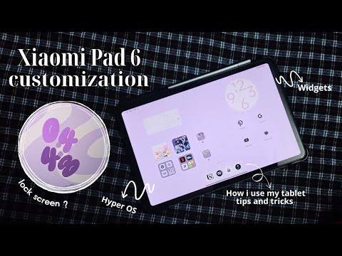 How to customize your Xiaomi Pad 6 π+ Tips & Tricks | Aesthetic widgets, app icons, wallpaper
