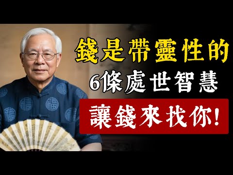 錢是有靈性的,您相信嗎?這6條處世的智慧,會讓錢主動來找你。