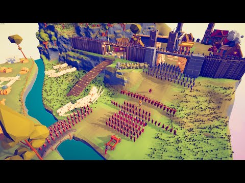 CAN 150x SPARTA SOLDIER CAPTURE ENEMY CITY? - Totally Accurate Battle Simulator TABS