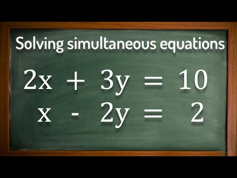 Simultaneous Equations explained step by step - GCSE Maths